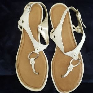 Nine West White Sandals